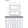 Акриловая ванна Relisan Tamiza 120x70 Гл000024605 без гидромассажа