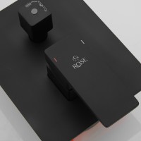 Душевая система Rose R28H R2835H Черная матовая