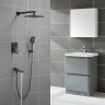 Душевая система Rose R28H R2835H Черная матовая