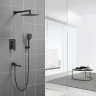 Душевая система Rose R28H R2835H Черная матовая