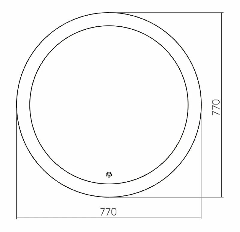 Зеркало Grossman Cosmo 77 9D770 с подсветкой с сенсорным выключателем стекло