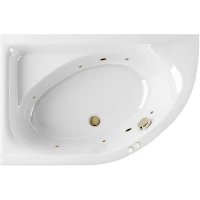 Акриловая ванна Excellent Aquarella 170x110 L WAEX.ARL17.SOFT.BR с гидромассажем