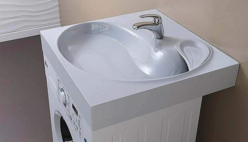Раковина над стиральной машиной Velvex Buta 60 rkBUT.60-81 Белая