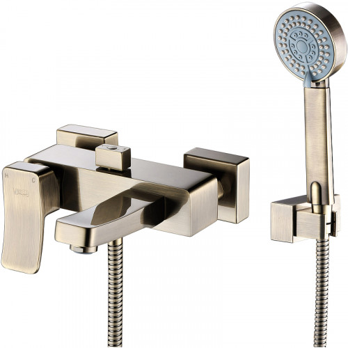 Смеситель для ванны WasserKRAFT Exter 1601 Светлая бронза латунь на стену