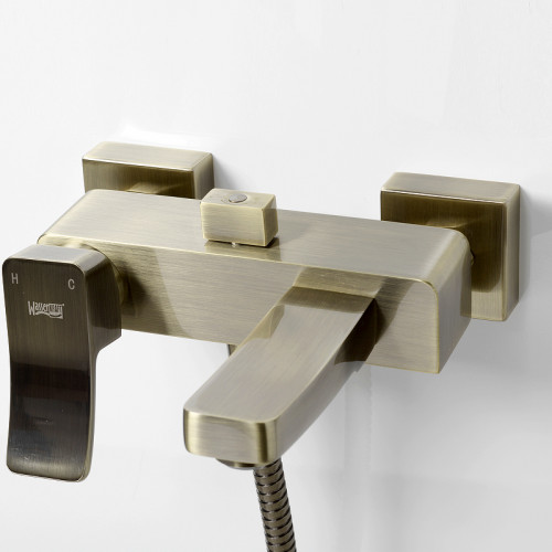 Смеситель для ванны WasserKRAFT Exter 1601 Светлая бронза латунь на стену