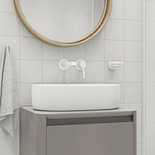 Смеситель для раковины Iddis Odda ODDWT00i65 цвет Белый матовый