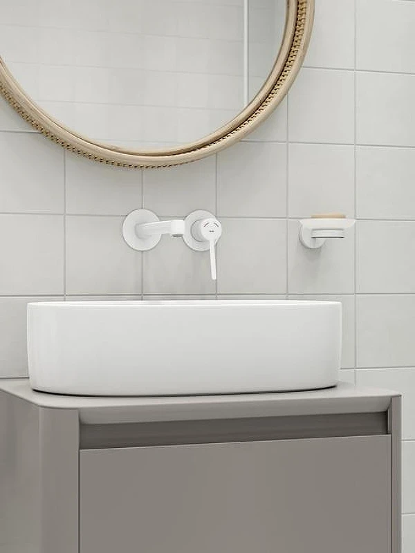Смеситель для раковины Iddis Odda ODDWT00i65 цвет Белый матовый