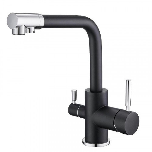 Смеситель для кухни Emar Quartz 3003N.12 цвет Оникс