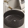 Раковина-чаша CeramaLux 35 C1114 Черная фаянс накладная