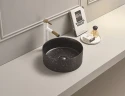 Раковина-чаша CeramaLux 35 C1114 Черная фаянс накладная