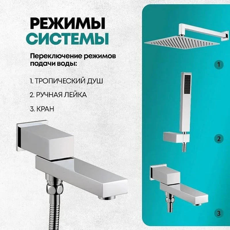Душевая система Grocenberg GB5089CR-1 Хром