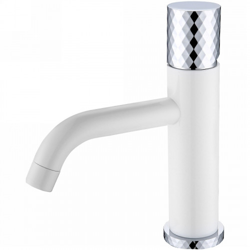 Смеситель для раковины Boheme Stick 121-WCR Белый Хром латунь