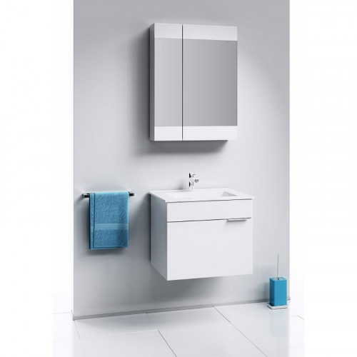 Зеркальный шкаф Aqwella Бриг 60 Br.04.06/W Белый МДФ / ЛДСП, стекло