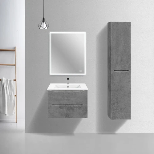Тумба под раковину Vincea Mia Slim 70 VMC-2MC700S1BT подвесная Beton МДФ / ЛДСП