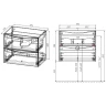 Тумба под раковину Vincea Mia Slim 70 VMC-2MC700S1BT подвесная Beton МДФ / ЛДСП