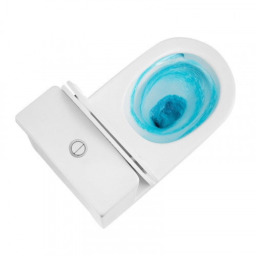 Унитаз моноблок Azario Nimbus Tornado AZ-6080-AP цвет Белый с сиденьем Микролифт