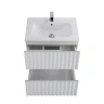 Тумба под раковину Art&Max Elegant 60 AM-ELEGANT-600-2C-SO-BM-LED подвесная цвет Белый матовый