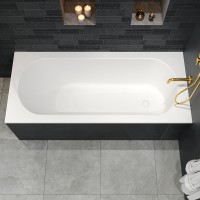 Ванна из искусственного камня Whitecross Gin 180x80 0217.180080.200 Белая матовая без гидромассажа