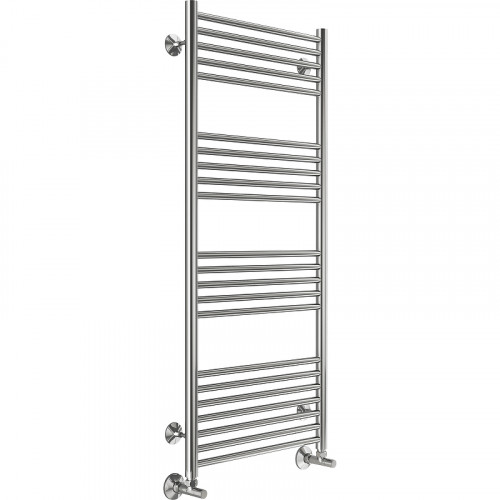 Водяной полотенцесушитель Terminus Аврора П22 500х1200 4670078529398 Хром, нижнее подключение, G 1/2" ВР, с угловым соединением нержавеющая сталь