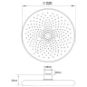 Верхний душ Melodia della vita MKP27007C_bk Черный