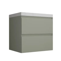 Тумба под раковину Style Line Манхэттен 60 ЛС-00002367 подвесная цвет Олива
