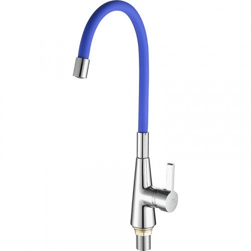 Смеситель для кухни Fashun A4153+B01 цвет Хром Синий