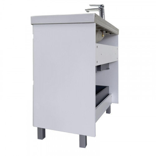 Тумба с раковиной Comforty Валдай 80 00-00019070 цвет Белый матовый