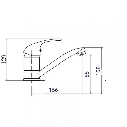 Смеситель для кухни Fashun A4503 цвет Хром