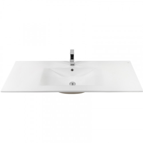 Раковина Bond 120 S05-1200 Белая глянцевая фарфор полувстраиваемая