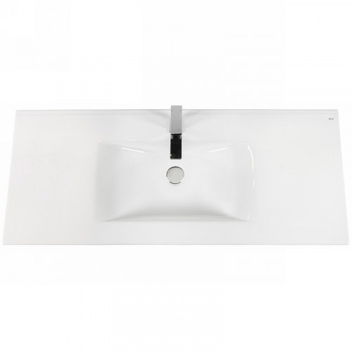 Раковина Bond 120 S05-1200 Белая глянцевая фарфор полувстраиваемая