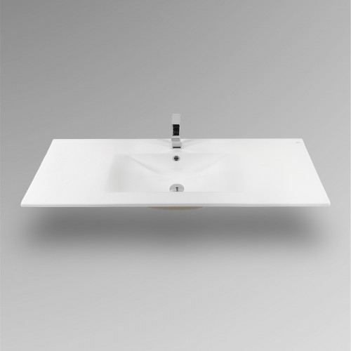 Раковина Bond 120 S05-1200 Белая глянцевая фарфор полувстраиваемая