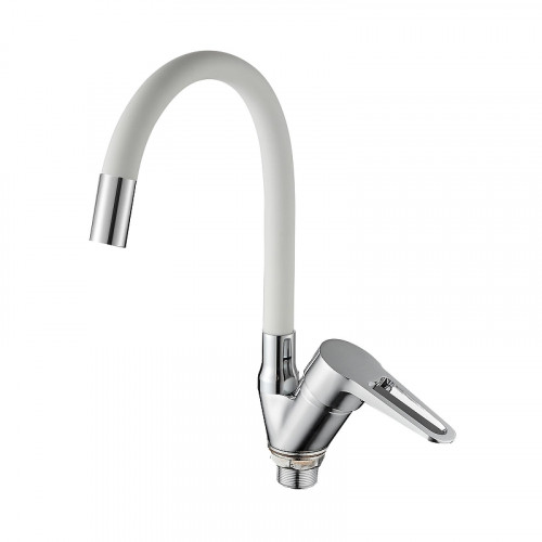 Смеситель для кухни D-Lin D150303-3 цвет  Хром  Белый