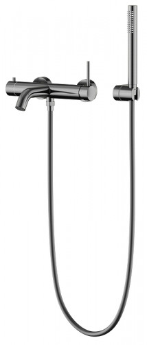 Смеситель для ванны Knotlor Eclipse SS-23/GM цвет Вороненая сталь