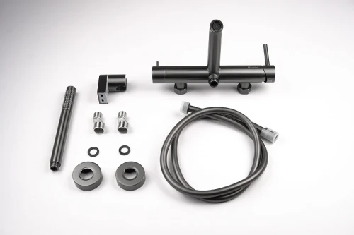 Смеситель для ванны Knotlor Eclipse SS-23/GM цвет Вороненая сталь