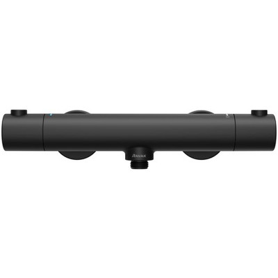 Смеситель для душа Ravak Puri PU 033.20/150 X070188 с термостатом Черный матовый латунь на стену