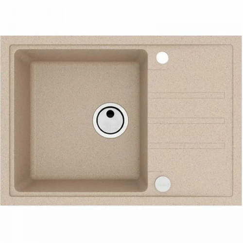Кухонная мойка Alveus Granital Intermezzo 40 G55 Beige 680x480x200 1144966 Бежевая искусственный камень (литьевой мрамор) встраиваемая сверху, встраиваемая снизу