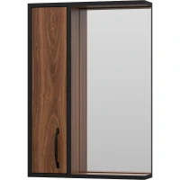 Зеркало со шкафом Misty Кедр 50 L П-Кед04050-011Л Орех Черное