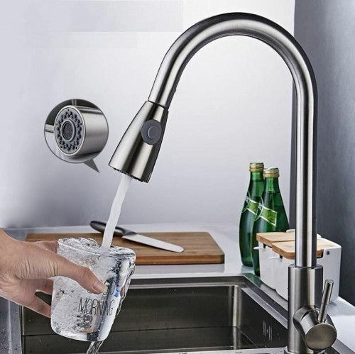 Смеситель для кухни Fashun A56109 цвет Сатин