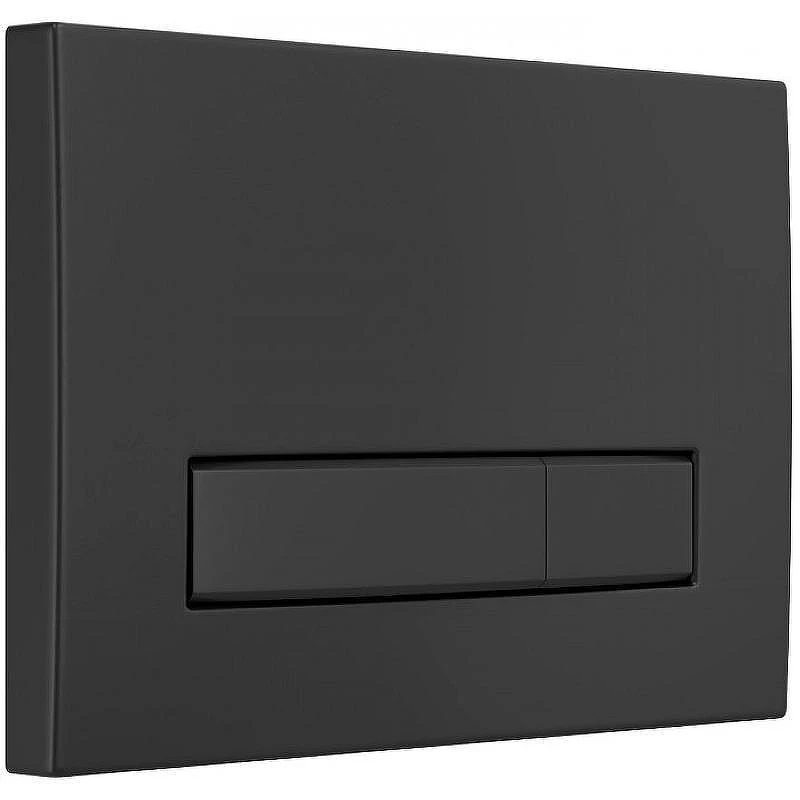 Унитаз с инсталляцией BelBagno Uno-Tor BB5177CH-TOR/SC + Berges Atom 410 040340 с сиденьем Микролифт и Черной матовой клавишей смыва