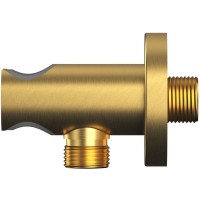 Шланговое подключение Whitecross Y brushed gold Y1005GLB Брашированное золото латунь на стену