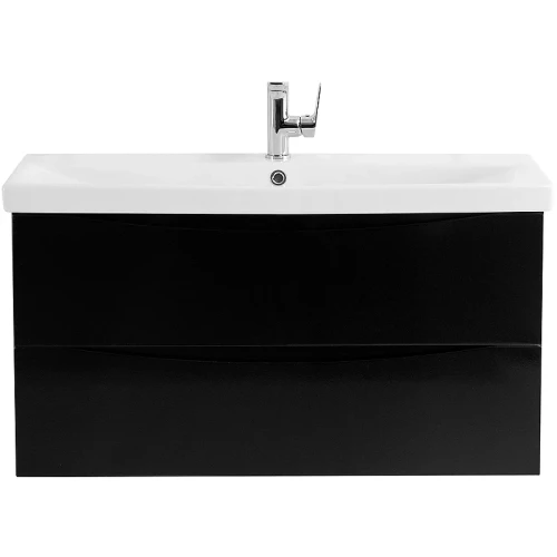 Тумба под раковину BelBagno Marino-Cer 100 MARINO-CER-1000-2C-SO-NL-P подвесная Nero Lucido МДФ / ЛДСП