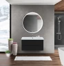 Тумба под раковину BelBagno Marino-Cer 100 MARINO-CER-1000-2C-SO-NL-P подвесная Nero Lucido МДФ / ЛДСП