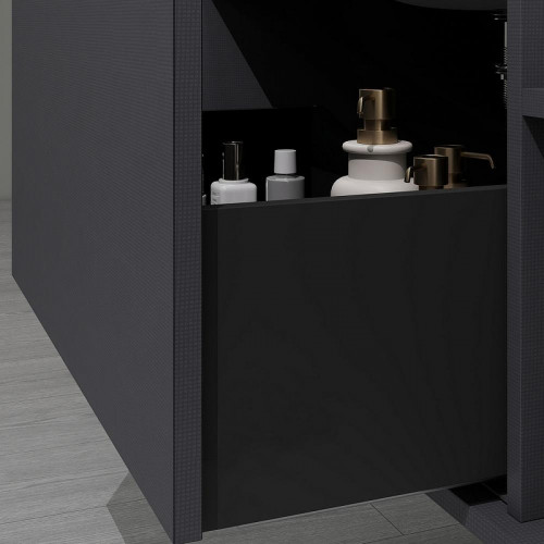 Тумба с раковиной Black&amp;White Universe U910.1000 100 9101000 подвесная Grey