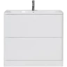 Тумба с раковиной BelBagno 80 ACQUA-800-2C-PIA-BL+80 BB800/455-LV-MR-ALR цвет Bianco Lucido