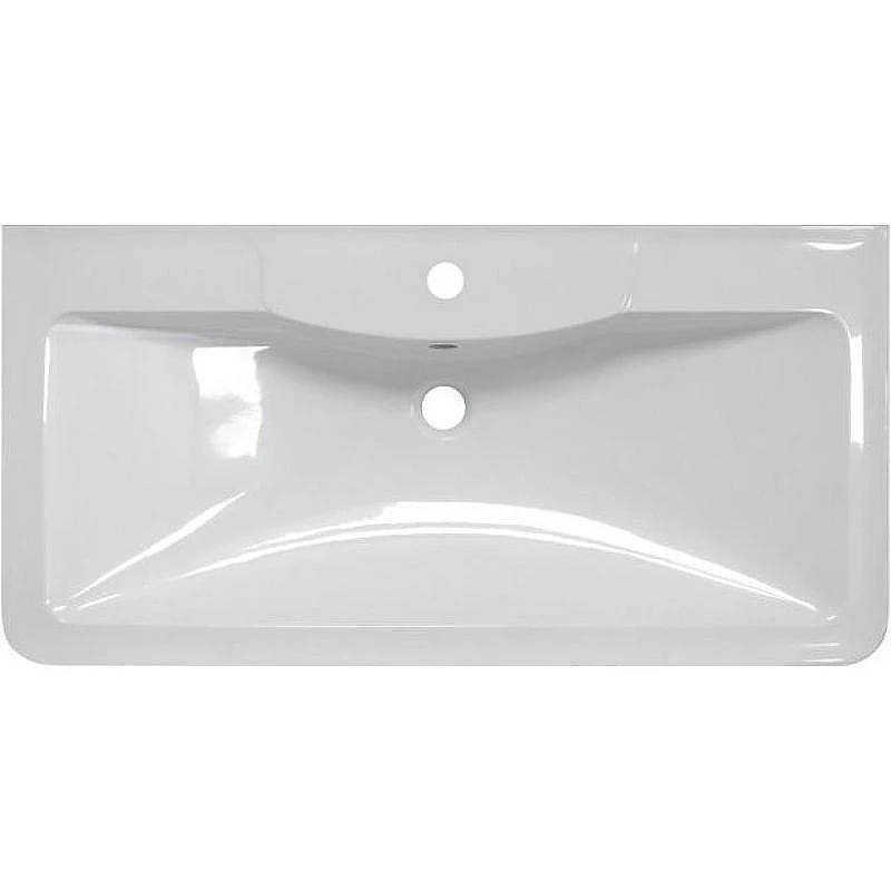 Тумба с раковиной BelBagno 80 ACQUA-800-2C-PIA-BL+80 BB800/455-LV-MR-ALR цвет Bianco Lucido