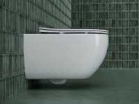 Унитаз Ceramicanova Long CN3015 подвесной с сиденьем Микролифт фарфор подвесной