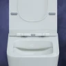 Комплект унитаза с инсталляцией Berges Floe Rimless 043281 с сиденьем Микролифт и клавишей смыва Хром матовый фарфор подвесной