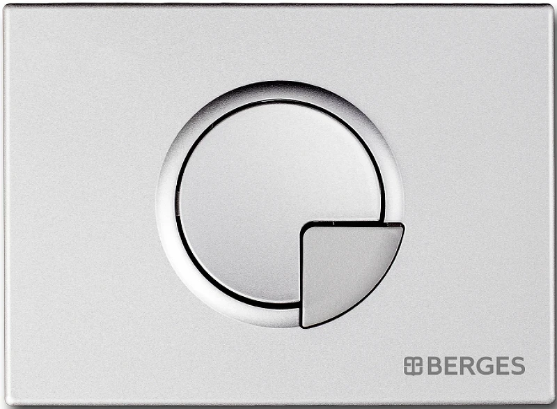 Комплект унитаза с инсталляцией Berges Floe Rimless 043281 с сиденьем Микролифт и клавишей смыва Хром матовый фарфор подвесной