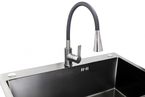 Смеситель для кухни Stella Polar Тулуза S3865-2 SP-00001979 цвет Оружейная сталь Черный