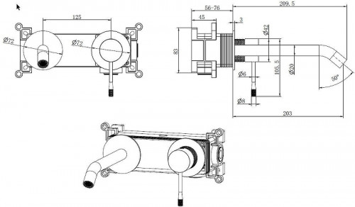 Смеситель для раковины Allen Brau Priority 5.31C03-BN цвет Никель